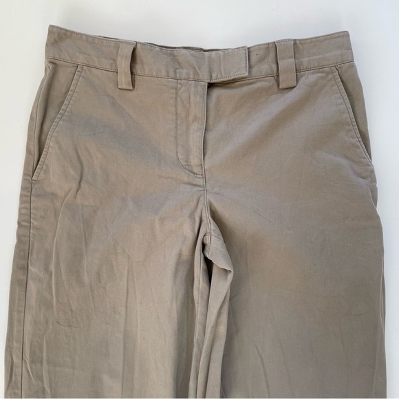Aritzia Sunday Best Women's Tan Khaki Wide Leg Straight Leg Chino Size 2 - Picture 3 of 10